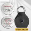 Wrappiness Personalized Gifts for Wife - My Only Love Pocket Hug Leather Token Gift from Husband, Personalized Anniversary, Valentine Day or Special Occasion Gift for Wife from Husband, Gifts for Her view 2