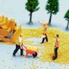 getuse 1/64 Scale Construction Workers Figures (6-Piece Set) - Hand-Painted Resin Model Figures for Diorama & Scene Layout, Style B view 4