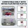 case for Miyoo Flip/Miyoo Flip V2, PC Hard Protective case  360 Scratch-Resistant,Shockproof & Dirt-Resistant (Transparent Gray) view 2