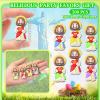 200PCS Loving Heart Little Jesus Figurines in Bulk, Baby Mini Jesus Loves You Figures, Small Jesus Toys, Religious Party Favors for Easter Egg Fillers, Christian Pocket Prayer Toys, Church Gift view 3