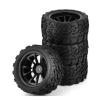 RC Crawlers Components For Tamiya For Kyosho 1/10 RC Car For Monster Truck For Buggy Tire Tyre Wheel Foam Inserts 12mm Hex 4pcs 118MM(Black) view 1