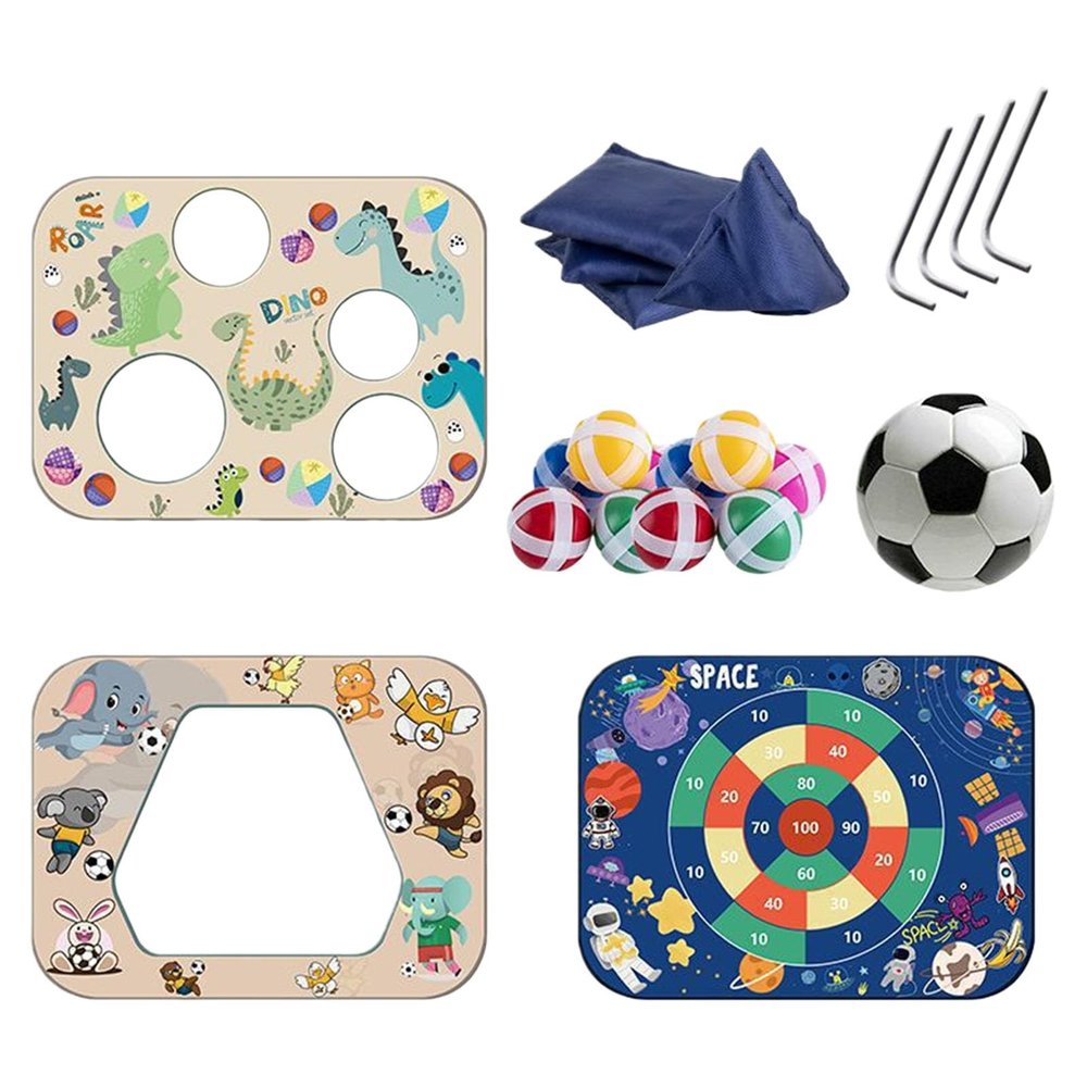 Vmohuyktx 3in1 Bean Bag Toss Game Set for Family Gathering Fun Sport Activity Hand Eye Coordination Sticky Ball for Outdoor Fun Coordination Skill Toy