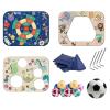 Vmohuyktx 3in1 Bean Bag Toss Game Set for Family Gathering Fun Sport Activity Hand Eye Coordination Sticky Ball for Outdoor Fun Coordination Skill Toy view 4