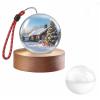 Denash Memory Sphere Lamp, 2.7 Inch Crystal Ball Video Player with 3D Display and Uploadable Media, Personalized Gift for Anniversary Birthday (White) view 1
