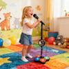 2026 New Kids Star Microphone with Stand - Portable Karaoke Machine Toy with Built-in Music, Colorful Lights & Echo Effects, Adjustable Height for Singing, Music Play view 2