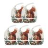 JHKKU Baby Bibs Red Squirrel Feeding Drool Bib, 5 Pack view 3