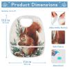 JHKKU Baby Bibs Red Squirrel Feeding Drool Bib, 5 Pack view 4