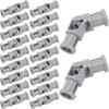 Lekgavd 20 Pcs Grey Universal U Joint 3L Lot Pack, Plastic Shaft Connector for Robot Block, Joints for Robotics Advanced Building Motor EV3 NXT Part Numbers 61903 62520c01 view 1