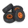 RC Car Tires Tyres Wheels for HB for ZP1001 1/10 RC Vehicles Spare Parts Upgrade 4 Pcs rc Car Tires Wheels Rims(Orange) view 2