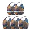 JHKKU Baby Bibs Capybara Pizza Feeding Drool Bib, 2 Pack view 3