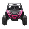 Ride on Cars, Kids Cars, 12V Electric Car for Kids with Adjustable Speeds, Double Open Doors, Horn, Music, Bluetooth and Lights for 3+ (Pink) view 2
