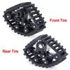 1/24 RC Snow Track Wheels Set, Aluminum & Rubber Tracked Conversion Kit, 4PCS Tracked Wheels for SCX24-Style RC Crawlers (Black) view 3