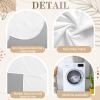100% Microfiber Scalloped Mini Crib Skirt 24"x 38" with 10" Inch Drop Lenght with 4 Split Corners for Baby Boys Girls Soft Nursery Toddler Bed Skirt - White Solid view 4