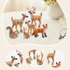 6 Piece Wildlife Animal Figures Toy Set - Realistic Woodland PVC Animal Models (0.98-3.74 inch) for Cake Toppers & Imaginative Play view 2