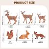 6 Piece Wildlife Animal Figures Toy Set - Realistic Woodland PVC Animal Models (0.98-3.74 inch) for Cake Toppers & Imaginative Play view 4