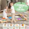 Wooden Balance Training Set for Coordination Development  Modular Sensory Movement Equipment with Smooth and Textured Surfaces view 4