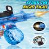 2 Pack Electric Water Gun for Kids & Adult Automatic Squirt Gun with LED Lights 25Ft Long Range Electric Water Blaster Large Capacity Outdoor Summer Pool Water Toys view 4