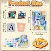 660 Pcs Magazine Letter Stickers, Self-Adhesive Waterproof PET Small Alphabet Stickers for Scrapbooking,Journaling,DIY Crafts,Gift Wrapping,Card Making,Photo Album,Junk Journal Laptop Decor view 2