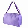 FRELEAN Girls Kids Dance Ballet Embroidered Tote Bag for Sports and School Purple Pink Adjustable Strap (Purple) view 2