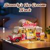 3D Wooden Puzzles for Adults - Ice Cream Truck Model Kit DIY Building Set, 290pcs Wood Craft Home Desk Decor, No Glue Needed Creative Gift for Family and Friends view 2