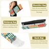 3 Pcs Empty Mahjong Bag Set Seamless patchwork collection hand drawn textures Animal print for Soft American Mahjong Tile Carrying Case Rack and Pushers Bags Game Night Accessories Gifts for Women view 3
