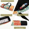 3 Pcs Empty Mahjong Bag Set Seamless patchwork collection hand drawn textures Animal print for Soft American Mahjong Tile Carrying Case Rack and Pushers Bags Game Night Accessories Gifts for Women view 4