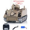 wheelfun TD 1/16 RC Tank M2412-B M113A1 ACAV 360 Turret Rotation Infrared Metal Wheels Gearbox Smoke Unit Radio Control Military Model Hobby Grade Model for Ages 14+ view 2