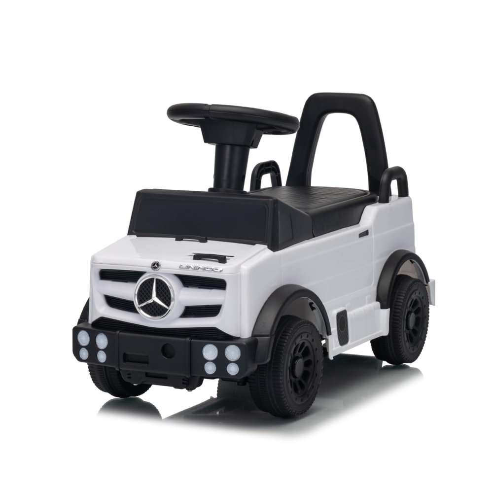 HEIMILI Kids Push Car, Mercedes-Benz Unimog Licensed Ride-On Toy with Anti-Slip Wheels & Bumper Guards for Safe Indoor/Outdoor Play (White)