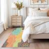 Southwest Style 5x7 Rug - European Rug 3x5 - Abstract Modern Area Rug for Living Room Bedroom, Colorful Carpet, Non Slip & Soft Low Pile Indoor Small Washable Rugs for Women Teens A13 view 3