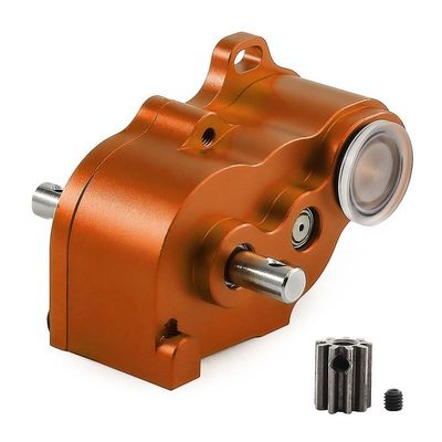 1/10 Climbing Vehicle for LCG Low Center of Gravity Transmission SCX10 Metal Transmission Lightweight Transmission(Orange)