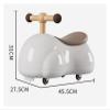 Ride On Push Car Peanut Shape Wiggle Car with Silent Wheels Sliding Toys for Boys Girls Indoor Outdoor Play(White) view 2