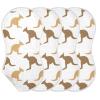 Emelivor Cute White Kangaroo Print Muslin Burp Cloths for Baby Super Soft Baby Burp Cloths Absorbent Baby Washcloths Towel Burp Bibs Burping Spit Up Rags for Newborn Girls Boys view 3