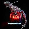 3D Metal Puzzle for Adults, 3D DIY Mechanical Lizard Model Kit, Articulated Steampunk Mechanical Animal Assembly Model with LED, Brain Teaser Puzzles for Stress Relief, Desk Decor for Adults, 1000PCS view 2