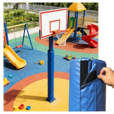 5ft Tall Wrap Around Pole Padding for Playground, Fits 2" 4" 6" 8" 10" Diameter Heavy Duty Safety Pole Pads, Replacement Cushion Protection Pad for Columns, for Gym, Garage,Inner Dia 5 1/2 Inch