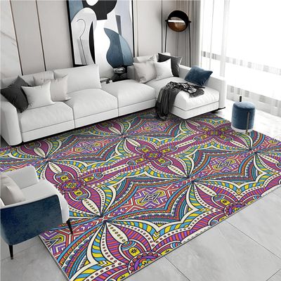 Morocco Traditional Patterned 5x7 Rug - Country Rug 3x5 - Boho Floral Area Rug for Living Room Bedroom, Farmhouse Carpet, Non Slip & Soft Low Pile Indoor Small Washable Rugs for Women Teens A119