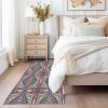 Morocco Traditional Patterned 5x7 Rug - Country Rug 3x5 - Boho Floral Area Rug for Living Room Bedroom, Farmhouse Carpet, Non Slip & Soft Low Pile Indoor Small Washable Rugs for Women Teens A119 view 3