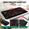 Proshine Craps Tabletop Game Set with 35 * 70" Rubber Layout Mat (Black) view 3