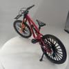 1:6 Ratio Mountain Bike Boys Toy DS Die-Cast Mini Fingertip Bicycle Model Desktop Decoration Ratio Model Downhill Alloy Bicycle Action Doll Cake Decoration Crafts (Red) view 2