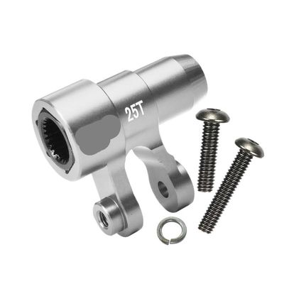 Aluminum 25T Steering Servo Horn for TR-AXXAS 1/6 for XRT 1/5 for X-MAXX 6S/8S(Silver)