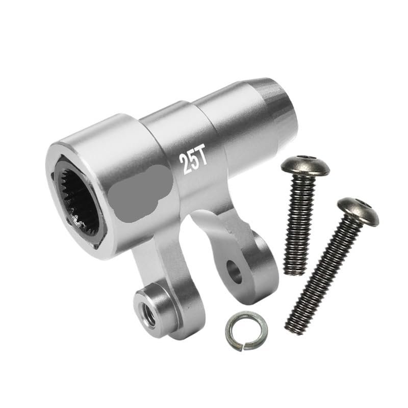 Aluminum 25T Steering Servo Horn for TR-AXXAS 1/6 for XRT 1/5 for X-MAXX 6S/8S(Silver)