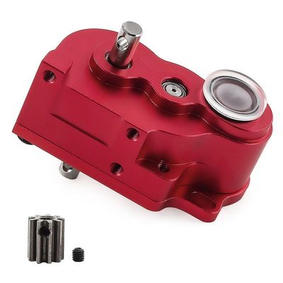 1/10 Climbing Vehicle for LCG Low Center of Gravity Transmission SCX10 Metal Transmission Lightweight Transmission(Red)