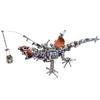 3D Metal Puzzle for Adults, 3D DIY Mechanical Lizard Model Kit, Articulated Steampunk Mechanical Animal Assembly Model with LED, Brain Teaser Puzzles for Stress Relief, Desk Decor for Adults, 1100PCS view 1