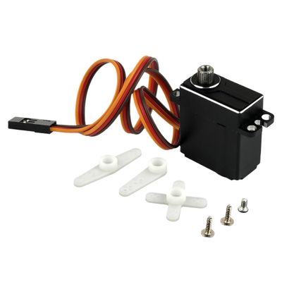 11kg Micro Digital RC Servo Metal Gear Coreless 20g Motor for 1:24 Car Model SCX24 SCX10.3 Aircraft Helicopter Tail 0.06s 8.4V(180 Degree)