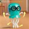 AnLipro Interactive Dancing Jellyfish Toy for Kids Musical LED Light Crawling Toy with Smart Obstacle Avoidance Fun Birthday Gift for Toddlers & Preschoolers (Rose Pink) view 3