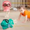 AnLipro Interactive Dancing Jellyfish Toy for Kids Musical LED Light Crawling Toy with Smart Obstacle Avoidance Fun Birthday Gift for Toddlers & Preschoolers (Rose Pink) view 4