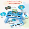 VEVOR Baby DJ Playset for Toddlers 1-3, Educational Musical Table Toys with 133 Sound Sources, Recording and LED DJ Turntable, Baby Activity Table for Birthday, Gift for Kids Aged 6+ Months view 3