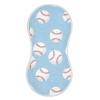 Emelivor Baseballs Balls Blue Print Muslin Burp Cloths for Baby Super Soft Baby Burp Cloths 4 Pack Absorbent Baby Washcloths Bibs Towel Spit Up Burping Rags for Newborn Boys Girls Babies view 3