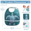 JHKKU Baby Bibs Sea Turtle Feeding Drool Bib, 2 Pack view 4
