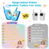 Video Walkie Talkies for Kids, Christmas Birthday Gifts Toys for Boys 3 4 5 6 7 8 Age, Kids Intercom with Video & 3 Voice EffectsIndoor Outdoor Toys Backyard, Camping, Hiking (Blue) view 2