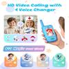 Video Walkie Talkies for Kids, Christmas Birthday Gifts Toys for Boys 3 4 5 6 7 8 Age, Kids Intercom with Video & 3 Voice EffectsIndoor Outdoor Toys Backyard, Camping, Hiking (Blue) view 4